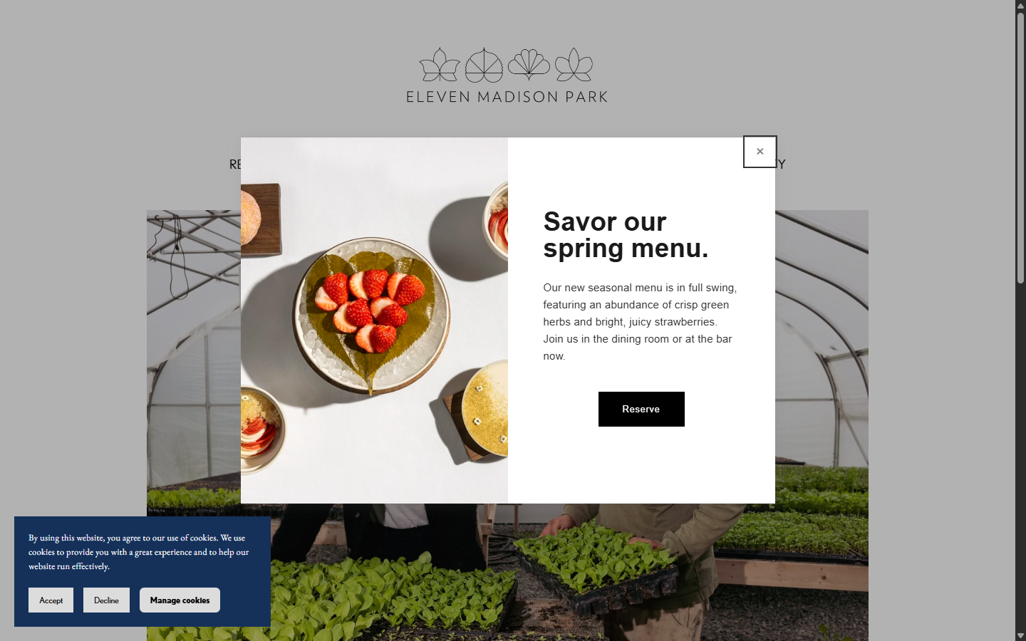 Ejemplo de pagina web de gastronomia restaurante de autor